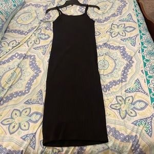 Black fitted dress